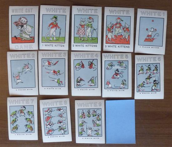 THE WHITE CAT card game by John Jaques & Son, c1880.